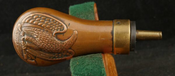 GR-1024-6252F, Small size American Pistol Flask with brass body. BLOWOUT