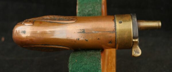 GR-1024-6252F, Small size American Pistol Flask with brass body. BLOWOUT - Image 3