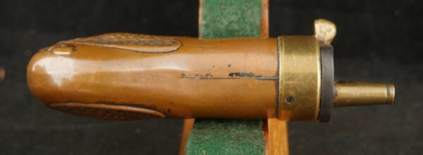 GR-1024-6252F, Small size American Pistol Flask with brass body. BLOWOUT - Image 4