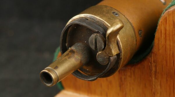 GR-1024-6252F, Small size American Pistol Flask with brass body. BLOWOUT - Image 6