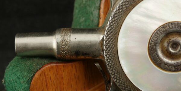 079-0824-9070, Chicago Palm Pistol in .32 RF with original pearl scales. BLOWOUT - Image 10