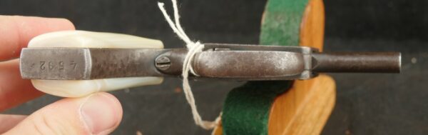 079-0824-9096, Belgium Brevete 4 shot superimposed barrel Reform Pistol. BLOWOUT - Image 2