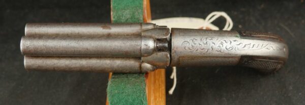 GR-0724-6271, Belgium 4 cannon barrel pepperbox. BLOWOUT - Image 5