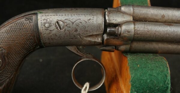 GR-0724-6271, Belgium 4 cannon barrel pepperbox. BLOWOUT - Image 7