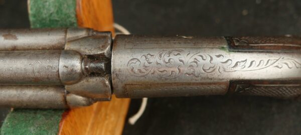 GR-0724-6271, Belgium 4 cannon barrel pepperbox. BLOWOUT - Image 16