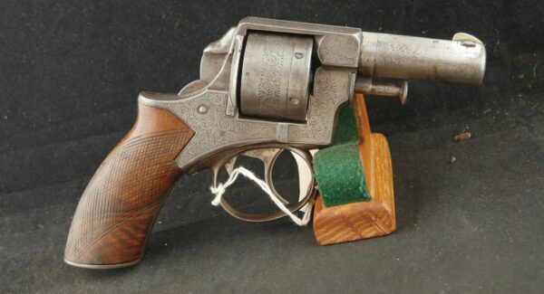 079-0924-9040, English Factory Engraved Webley RIC DA Revolver, 6 shot in .450 CF Webley. BUY NOW