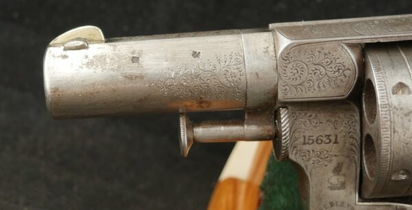 079-0924-9040, English Factory Engraved Webley RIC DA Revolver, 6 shot in .450 CF Webley. BUY NOW - Image 12