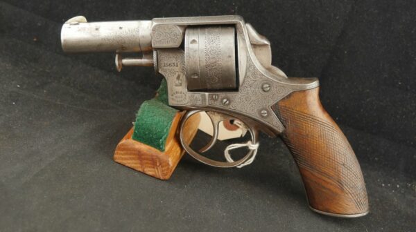 079-0924-9040, English Factory Engraved Webley RIC DA Revolver, 6 shot in .450 CF Webley. BUY NOW - Image 10