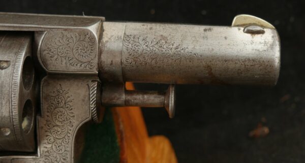 079-0924-9040, English Factory Engraved Webley RIC DA Revolver, 6 shot in .450 CF Webley. BUY NOW - Image 8