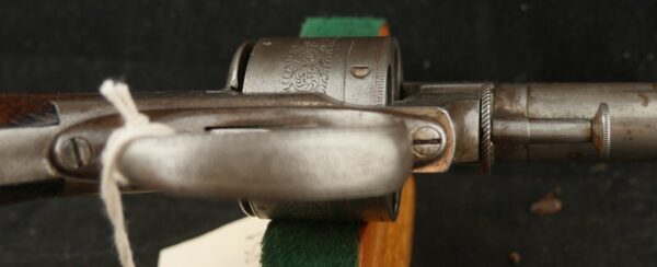 079-0924-9040, English Factory Engraved Webley RIC DA Revolver, 6 shot in .450 CF Webley. BUY NOW - Image 4