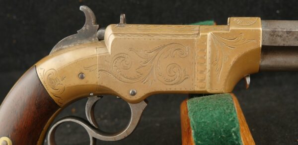 079-0724-9082, Volcanic Pocket Pistol, with 3 1/2 inch barrel in period dealer case. BUY NOW - Image 16