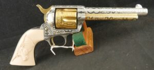 079-0724-9089, Colt SA .38 WCF, with factory letter, #154xxx shipped to Dunlay and Geisler, Houston, TX. BUY NOW