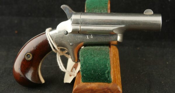 079-0825-7233, Colt Thuer .41 RF Single Shot Pistol. 90% original nickel. BLOWOUT