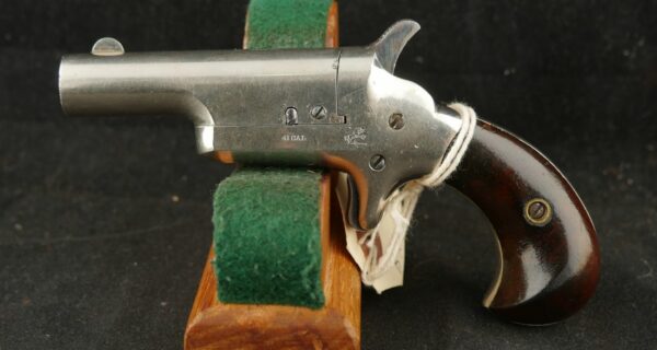 079-0825-7233, Colt Thuer .41 RF Single Shot Pistol. 90% original nickel. BLOWOUT - Image 3