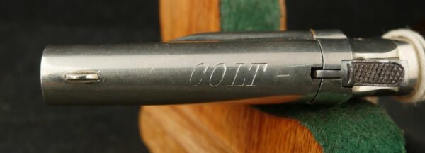 079-0825-7233, Colt Thuer .41 RF Single Shot Pistol. 90% original nickel. BLOWOUT - Image 12