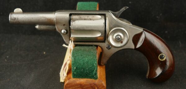 GR-0824-6285, Colt Newline .38 CF, 5 shot, 85% original nickel. BLOWOUT