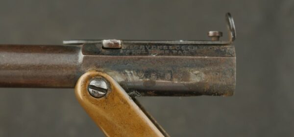 079-0924-9161, Stevens Old Model Pocket Rifle in rare brass frame and brass shoulder wire stock. BUY NOW - Image 18