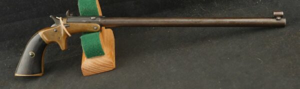079-0924-9161, Stevens Old Model Pocket Rifle in rare brass frame and brass shoulder wire stock. BUY NOW - Image 2