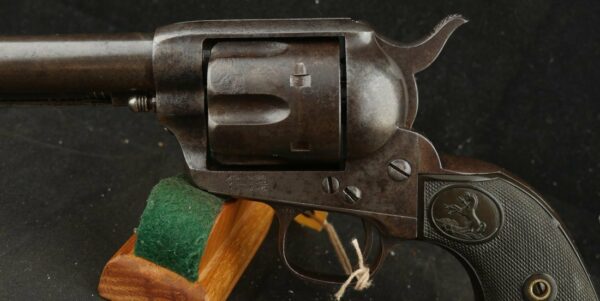 GR-0924-6340, Antique Colt Single Action .45 with 7 1/2 inch barrel. #117xxx made in 1886 with original Eagle Grips. BUY NOW - Image 5