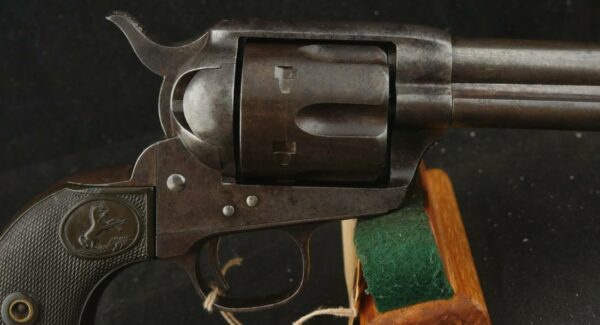 GR-0924-6340, Antique Colt Single Action .45 with 7 1/2 inch barrel. #117xxx made in 1886 with original Eagle Grips. BUY NOW - Image 6