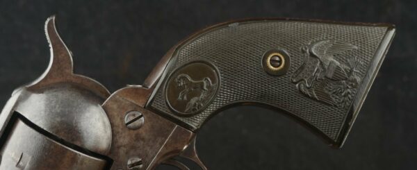 GR-0924-6340, Antique Colt Single Action .45 with 7 1/2 inch barrel. #117xxx made in 1886 with original Eagle Grips. BUY NOW - Image 15
