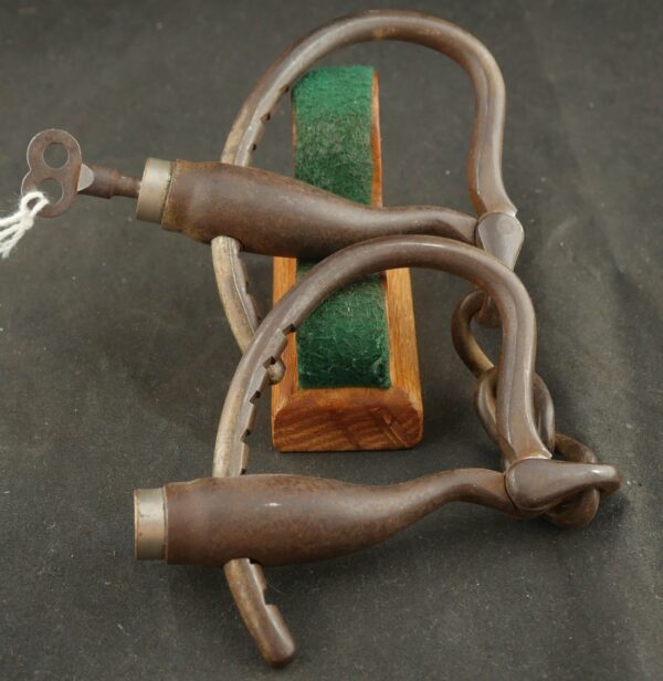 J79-1124-8665 Caveny Invention Co handcuffs with Key. BLOWOUT - Image 2