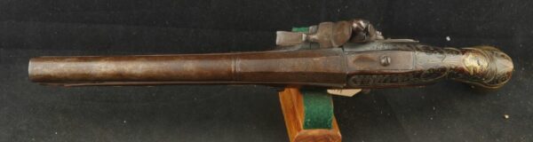 079-1024-9174, Ottoman Empire Single Shot Flint Pistol in about .55 cal, with smooth bore. BLOWOUT - Image 4
