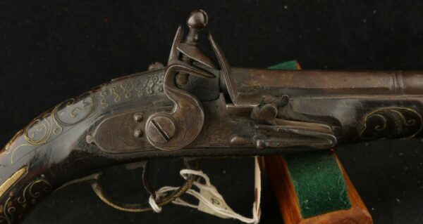 079-1024-9174, Ottoman Empire Single Shot Flint Pistol in about .55 cal, with smooth bore. BLOWOUT - Image 6