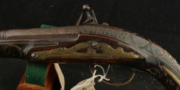 079-1024-9174, Ottoman Empire Single Shot Flint Pistol in about .55 cal, with smooth bore. BLOWOUT - Image 12