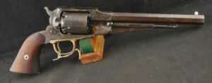 GR-1124-6403, Remington NM Army .44, 6 shot with fine grips showing a crisp cartouche. BUY NOW