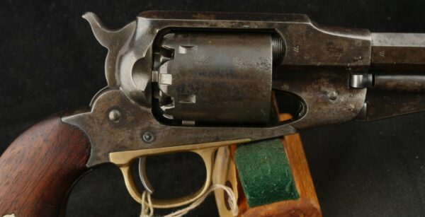 GR-1124-6403, Remington NM Army .44, 6 shot with fine grips showing a crisp cartouche. BUY NOW - Image 5