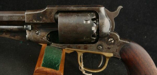 GR-1124-6403, Remington NM Army .44, 6 shot with fine grips showing a crisp cartouche. BUY NOW - Image 12