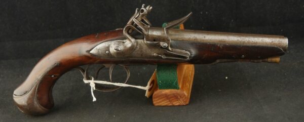 079-1224-9192, French Double Barrel Flint Pistol with functional cocks. BUY NOW