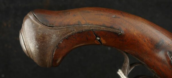 079-1224-9192, French Double Barrel Flint Pistol with functional cocks. BUY NOW - Image 6