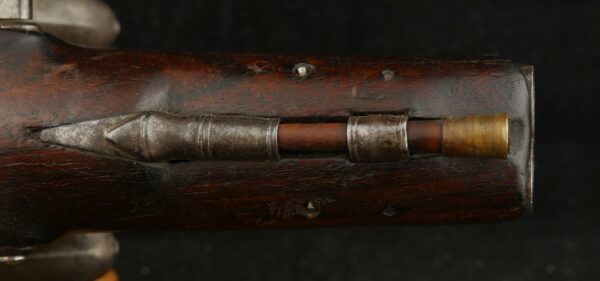 079-1224-9192, French Double Barrel Flint Pistol with functional cocks. BUY NOW - Image 8