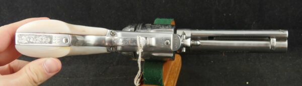 079-1224-7484, Colt Single Action with handsome Custom Engraved with pearl grips in .45. BUY NOW - Image 2