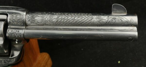 079-1224-7484, Colt Single Action with handsome Custom Engraved with pearl grips in .45. BUY NOW - Image 5