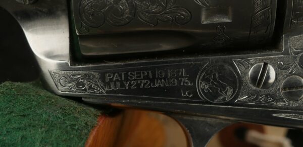 079-1224-7484, Colt Single Action with handsome Custom Engraved with pearl grips in .45. BUY NOW - Image 14