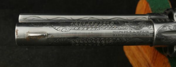 079-1224-7484, Colt Single Action with handsome Custom Engraved with pearl grips in .45. BUY NOW - Image 16