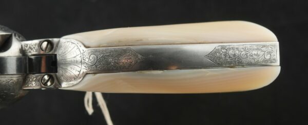 079-1224-7484, Colt Single Action with handsome Custom Engraved with pearl grips in .45. BUY NOW - Image 18