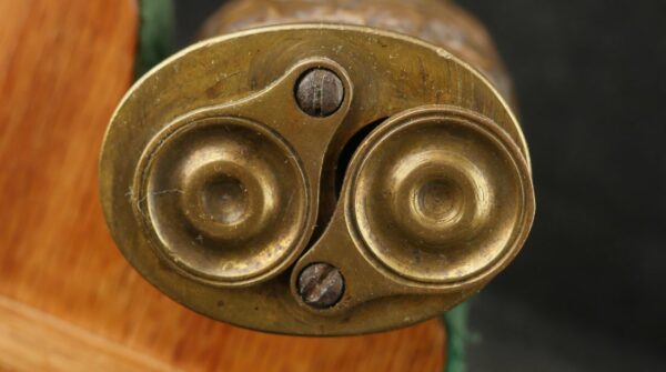 GR-0725-6252J, 3 Compartment Decorated Pistol Flask. BLOWOUT - Image 2
