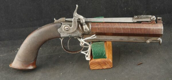 RAY-0125-0011, Flint Flip Bayonet Side Hammer Navy Pistol. BLOWOUT