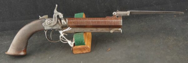 RAY-0125-0011, Flint Flip Bayonet Side Hammer Navy Pistol. BLOWOUT - Image 5