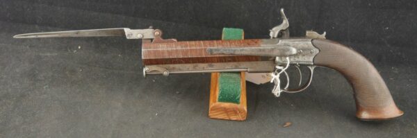 RAY-0125-0011, Flint Flip Bayonet Side Hammer Navy Pistol. BLOWOUT - Image 6