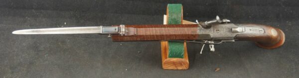 RAY-0125-0011, Flint Flip Bayonet Side Hammer Navy Pistol. BLOWOUT - Image 7