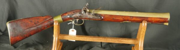 079-0425-W0086, Walker English Blunderbuss of London brass mounted with brass barrel. BUY NOW