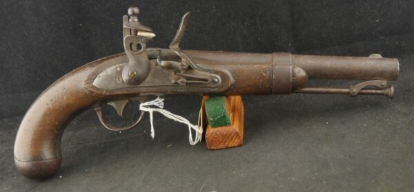 079-0325-W0151, US M-1836 Single Shot Flint Pistol in .54 cal smooth bore. BLOWOUT