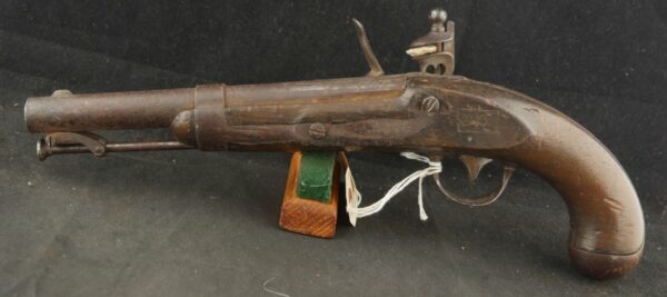 079-0325-W0151, US M-1836 Single Shot Flint Pistol in .54 cal smooth bore. BLOWOUT - Image 3