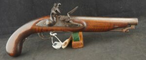 079-0325-W0158, Composite Dragoon Sized Flint Pistol with original lock and barrel. BLOWOUT