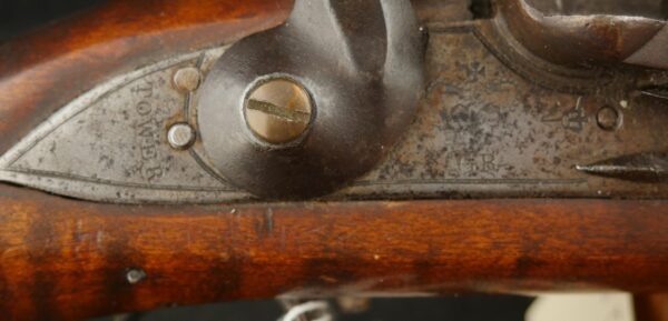 079-0325-W0158, Composite Dragoon Sized Flint Pistol with original lock and barrel. BLOWOUT - Image 7